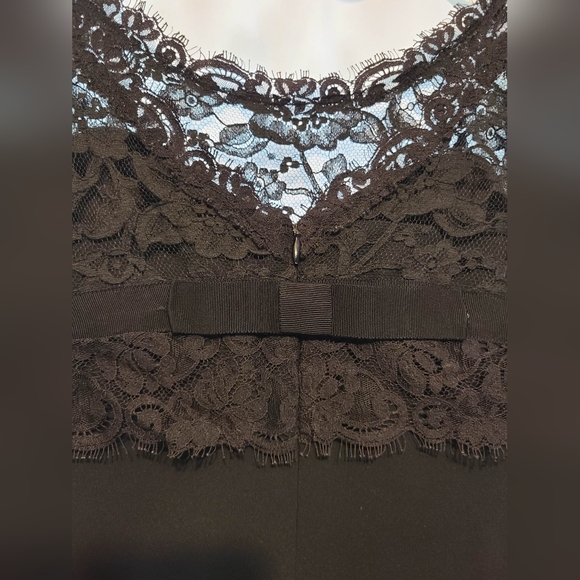 Anne Klein Lace Dress with Sweetheart Neckline - Picture 5 of 12